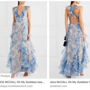 Alice McCall Oh My Goddess dress in blue. Size 4